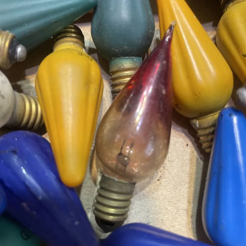 Vintage GE C6 Christmas Light Bulbs Working 30 PCs